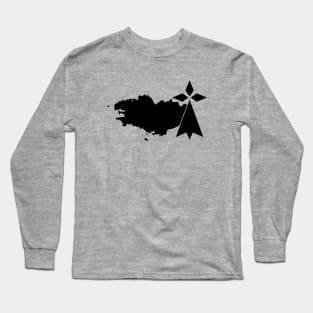 Brittany map Long Sleeve T-Shirt